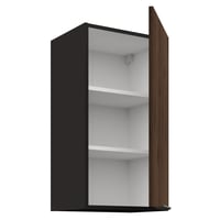 Horní skříňka, ořech okapi/černá, MENZO 40 G-72 1F Kondela (foto 2)