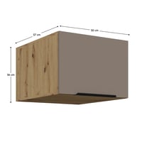 Horní skříňka, sandgrau/dub artisan, FRISBO 50 NAGU-36 1F Kondela (foto 3)