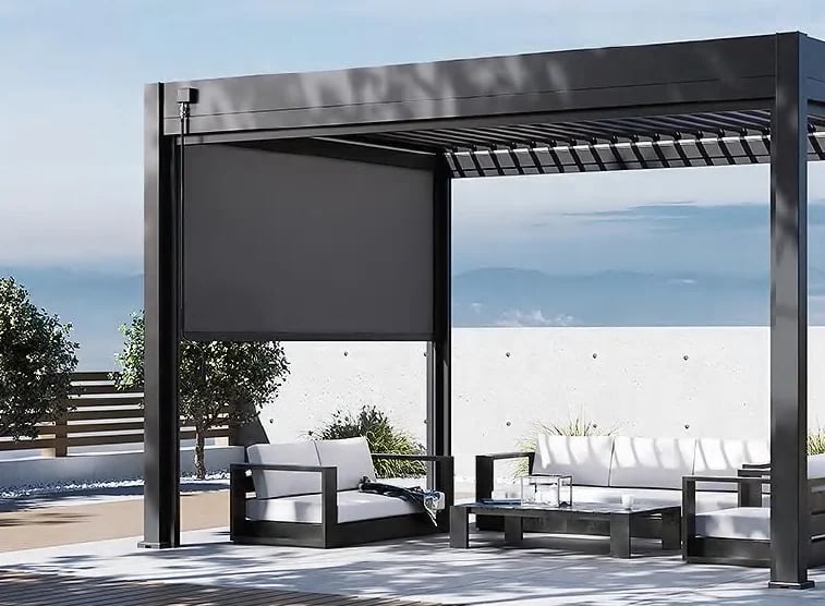 Pergola zástěna 2,65 m pro bioklimatickou Rojaplast