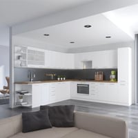 Horní rohová skříňka, bílá, SPLIT 30 G ZAK-72 Kondela (foto 4)