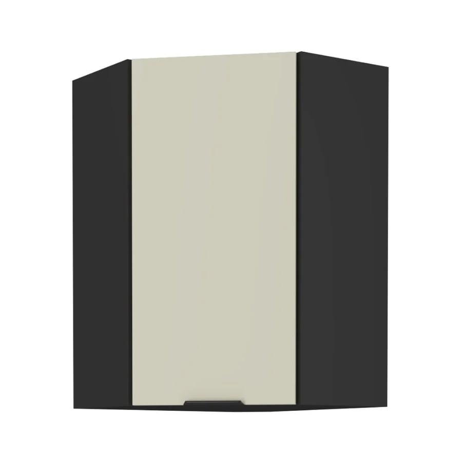 Horní rohová skříňka, kašmír/černá, ARAKA 60x60 GN-90 1F Kondela