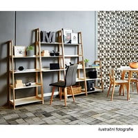 4-policový regál, bílá / přírodní, KOEN TYP 2 Kondela (foto 2)