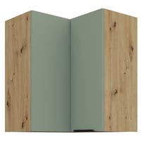 Horní rohová skříňka, aquamarine/dub artisan, ARSANY 60x60 GN-72 2F Kondela