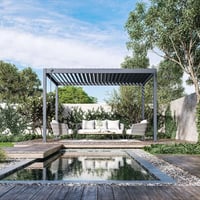 Pergola ECO Bioklimatická 4x3 m ocel volně stojící Rojaplast (foto 11)