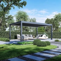 Pergola PRESTIGE Luxusní elektrická bioklimatická 6x4 m hliník volně stojící Rojaplast (foto 6)