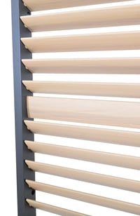 Pergola PANEL WOOD LAMELY zastínění sklápěcí horizontální 1 m pro bioklimatickou Rojaplast (foto 6)
