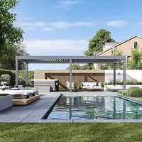 Pergola PRESTIGE Luxusní elektrická bioklimatická 8x4 m hliník volně stojící Rojaplast (foto 7)