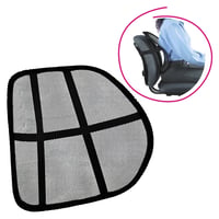 Ergonomická opěrka zad, černá, BEKIO Kondela