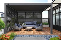 Pergola PANEL LAMELY zastínění fixní horizontální 1 m pro bioklimatickou Rojaplast (foto 15)