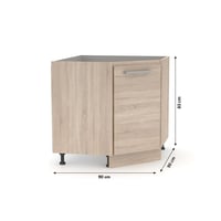 Spodní rohová skříňka NOVA PLUS NOPL-065-RS Kondela (foto 2)