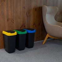 Zahradní souprava ROTHO TWIST 25L 3 odpadkových košů na třídění odpadu Rojaplast (foto 3)