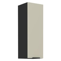 Horní skříňka, kašmír/černá, ARAKA 30 G-90 1F Kondela