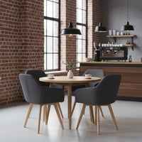 Designové křeslo, tmavě šedá/buk, CLORIN 2 NEW Kondela (foto 3)