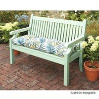 Dřevěná zahradní lavička, neo mint, 150 cm, KOLNA Kondela (foto 2)