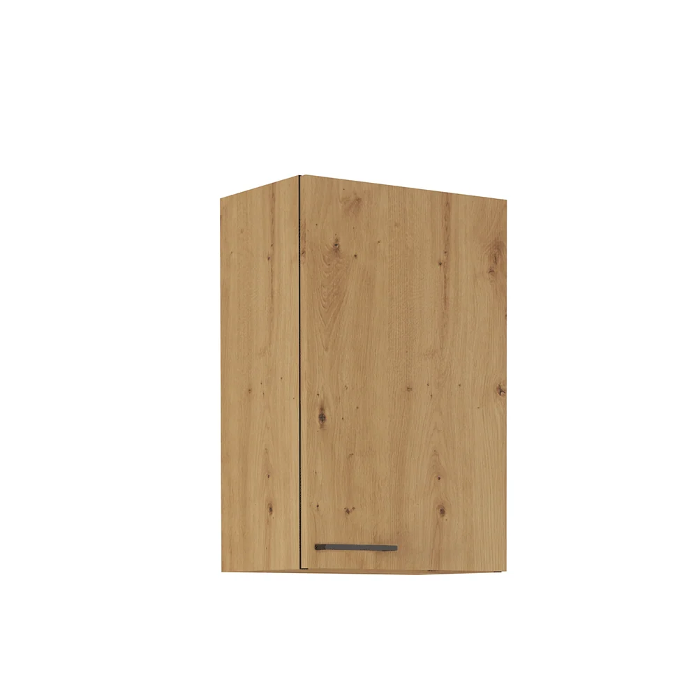 Horní skříňka, černý mat / dub artisan, Monro 45 G-72 1F Kondela
