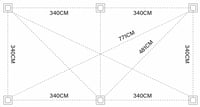 Bioklimatická pergola INTRO DUO 7,2x3,6 m Rojaplast (foto 14)