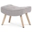 Taburet AK-309P látka bouclé – Šedá Autronic