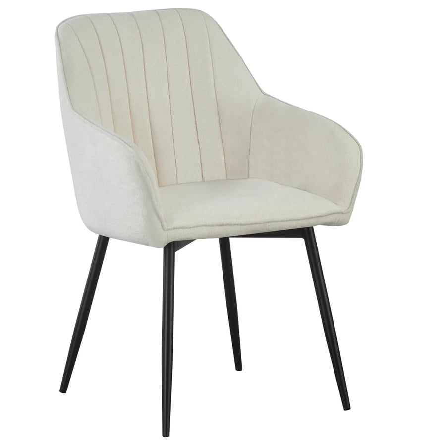 Designové křeslo VAJRO – Krémová/černá Kondela