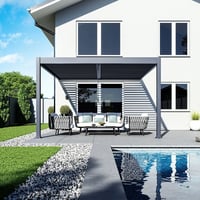 Bioklimatická pergola ke stěně INTRO DUO 4x4 m Rojaplast (foto 20)
