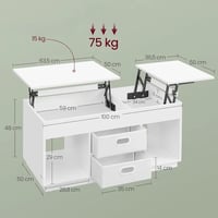 Výškově nastavitelný konferenční stolek AKF-E1021 Autronic (foto 2)