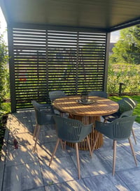 Pergola PANEL LAMELY zastínění fixní horizontální 1 m pro bioklimatickou Rojaplast (foto 5)