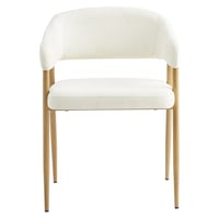 Designové jídelní křeslo, krémová/buk, NIZAR TYP 1 Kondela (foto 4)
