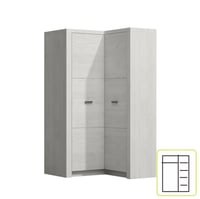 Rohová šatní skříň INFINITY 14 Kondela (foto 3)