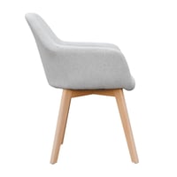 Designové křeslo, světlešedá/ buk, CLORIN Kondela (foto 4)