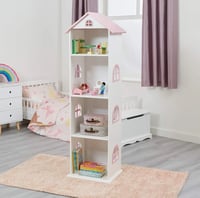 Dětská knihovna, bílá/růžová, MAISON TYP 2 Kondela (foto 3)