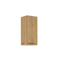 Horní skříňka, černý mat / dub artisan, Monro 30 G-72 1F Kondela