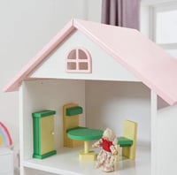 Dětská knihovna, bílá/růžová, MAISON TYP 2 Kondela (foto 2)