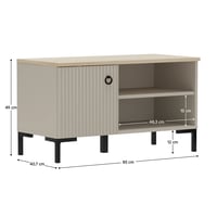 Botník, šedohnědá Taupe/dub silverjack, DOMCA 1D Kondela (foto 4)