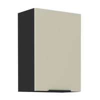Horní skříňka, kašmír/černá, ARAKA 50 G-72 1F Kondela