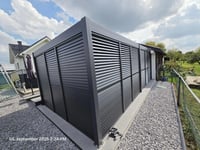 Pergola PANEL ANTRACIT LAMELY zastínění sklápěcí horizontální 1 m pro bioklimatickou Rojaplast (foto 4)