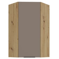 Horní rohová skříňka, sandgrau/dub artisan, FRISBO 60x60 GN-108 1F Kondela