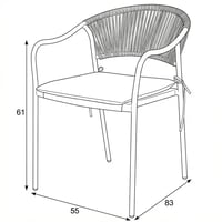 Zahradní židle AZC-L1352 Autronic (foto 3)