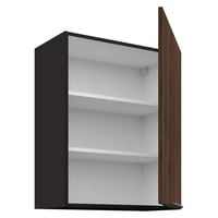 Horní skříňka, ořech okapi/černá, MENZO 60 G-72 1F Kondela (foto 2)