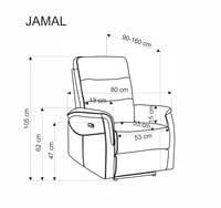 Relaxační křeslo JAMAL Halmar (foto 5)