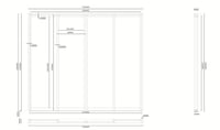 Pergola posuvná zástěna 3 m pro bioklimatickou šedočerná Rojaplast (foto 10)