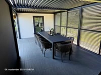 Pergola PANEL ANTRACIT LAMELY zastínění sklápěcí horizontální 1 m pro bioklimatickou Rojaplast (foto 6)