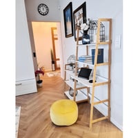 3-policový regál, bílá / přírodní, Koen TYP 1 Kondela (foto 18)