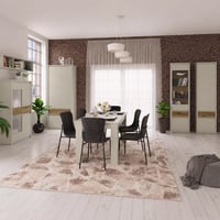 Jídelní rozkládací stůl, kašmír, 160-210x91 cm, KAROS Kondela (foto 3)
