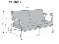 Pohovka MILANO 2S Halmar (foto 4)