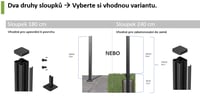KETER Hliníkový sloupek k plotu Rojaplast (foto 6)
