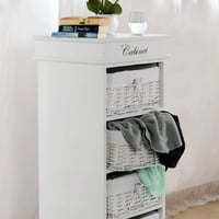 4-šuplíková komoda, bílá, BLANCO Kondela (foto 4)