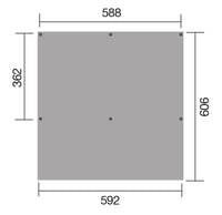 Přístřešek WEKA Dřevěný na auto Y 612 (5,9x6 m) Rojaplast (foto 3)