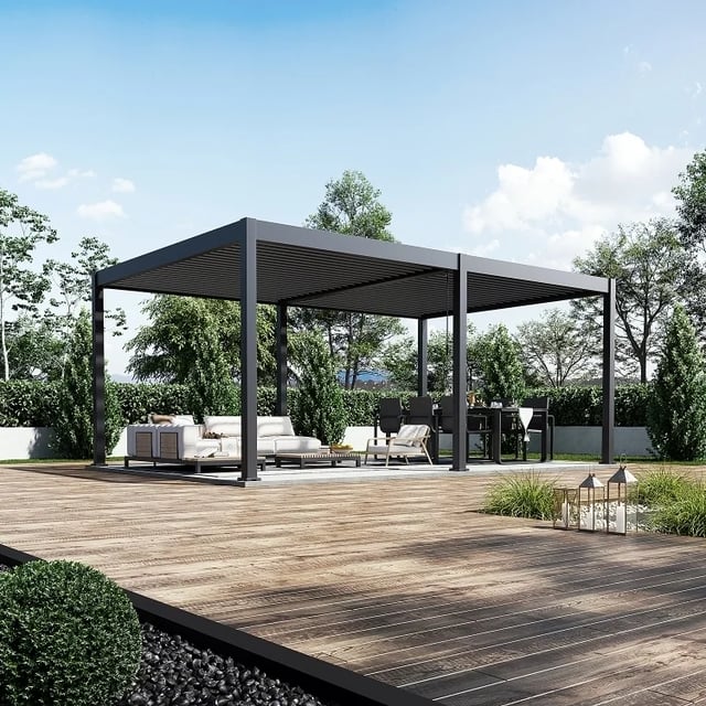 Bioklimatická pergola INTRO DUO 6x4 m Rojaplast