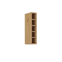 Horní otevřená skříňka, černý mat / dub artisan, Monro 15 G-72 OTW Kondela