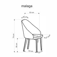 Jídelní židle MALAGA Halmar (foto 4)