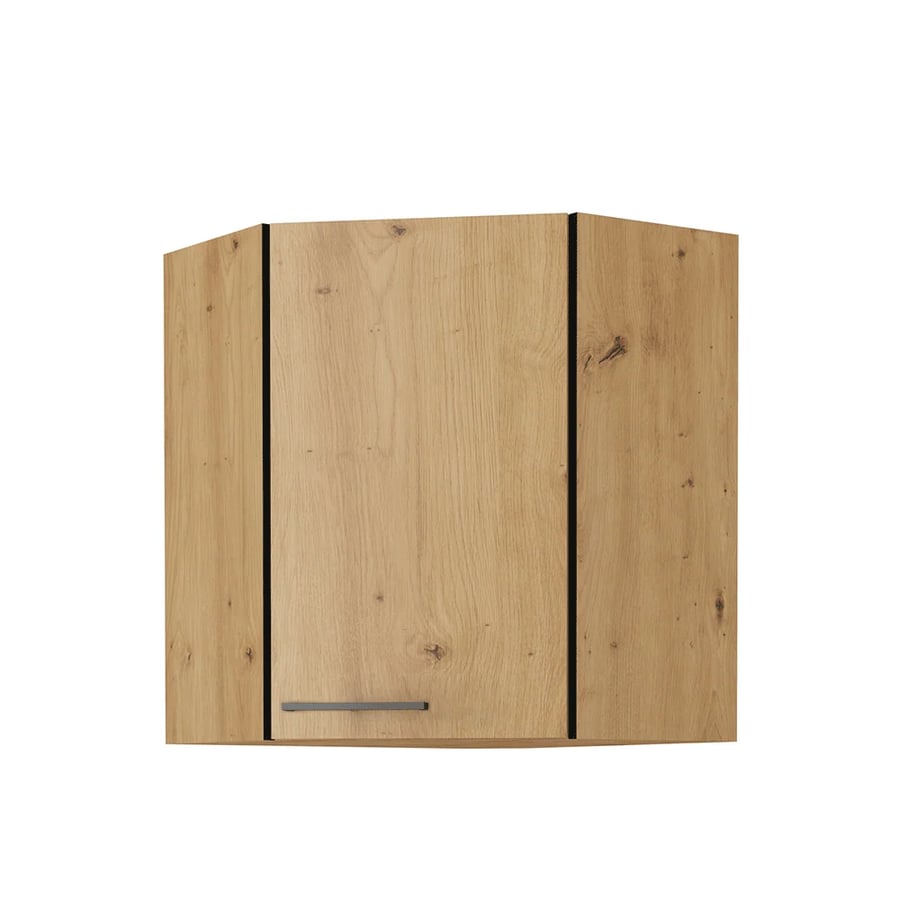 Horní skříňka, černý mat / dub artisan, Monro 60/60 GN-72 1F Kondela